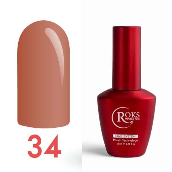 Roks Kalıcı Oje (Gel Polish) 8ml No:34