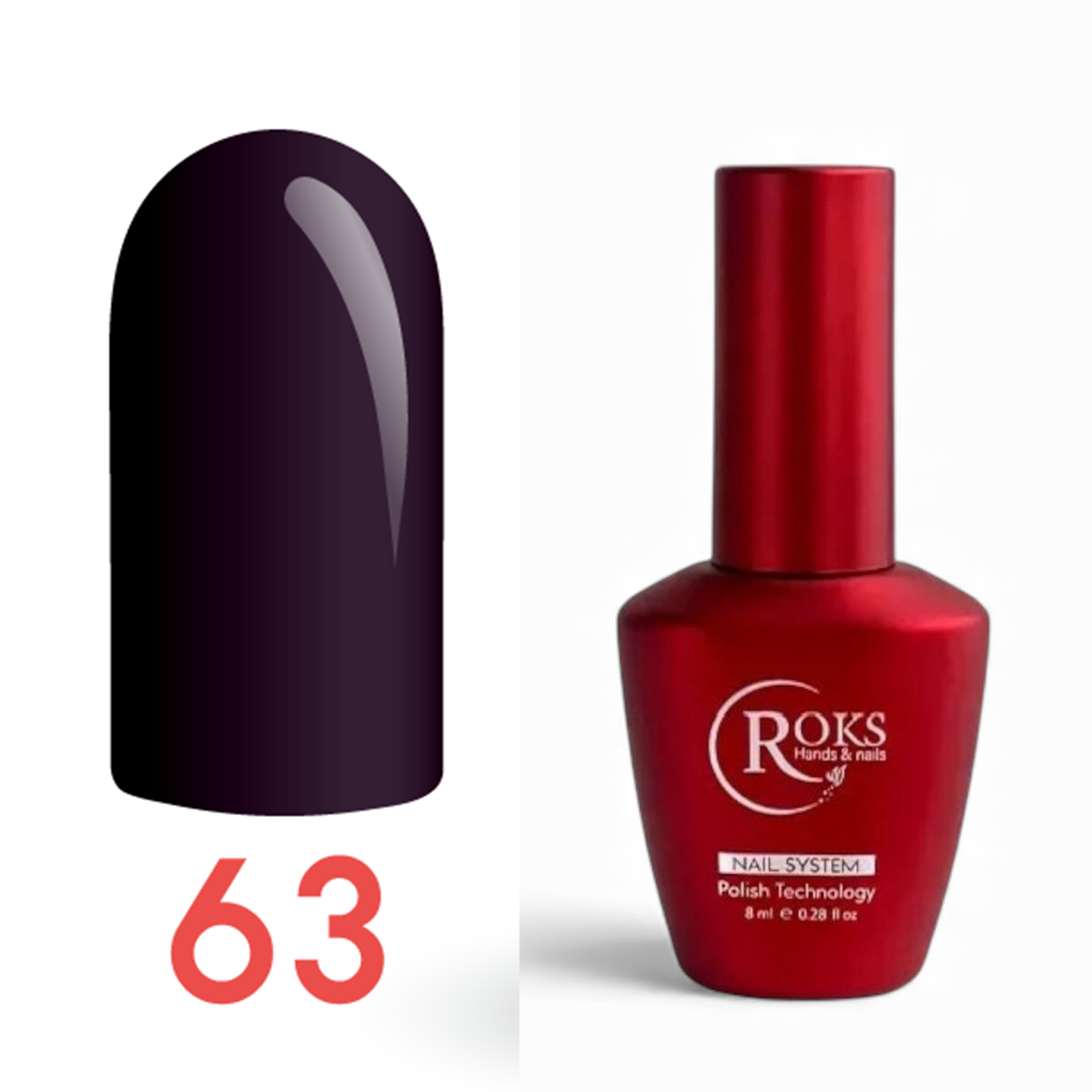 Roks Kalıcı Oje (Gel Polish) 6ml No:63