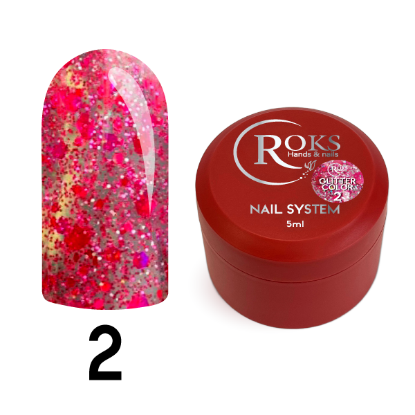 Roks Glitter Color Jel No:02 5ml