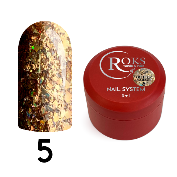 Roks Glitter Color Jel No:05 5ml