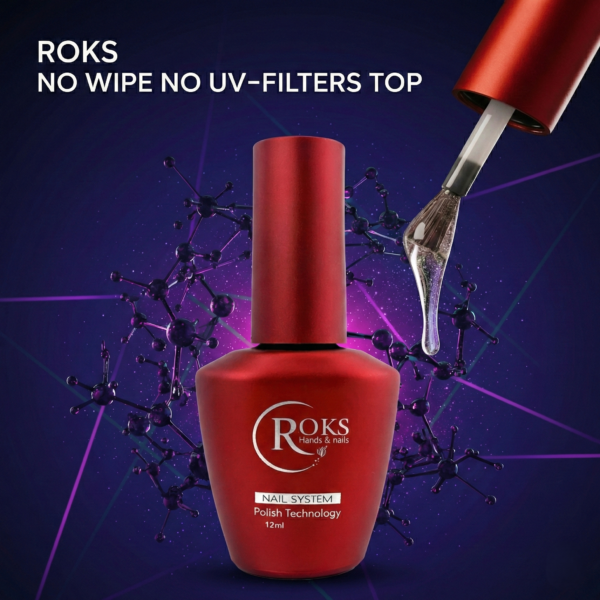 Roks No Wipe No UV Filters Top 12ML