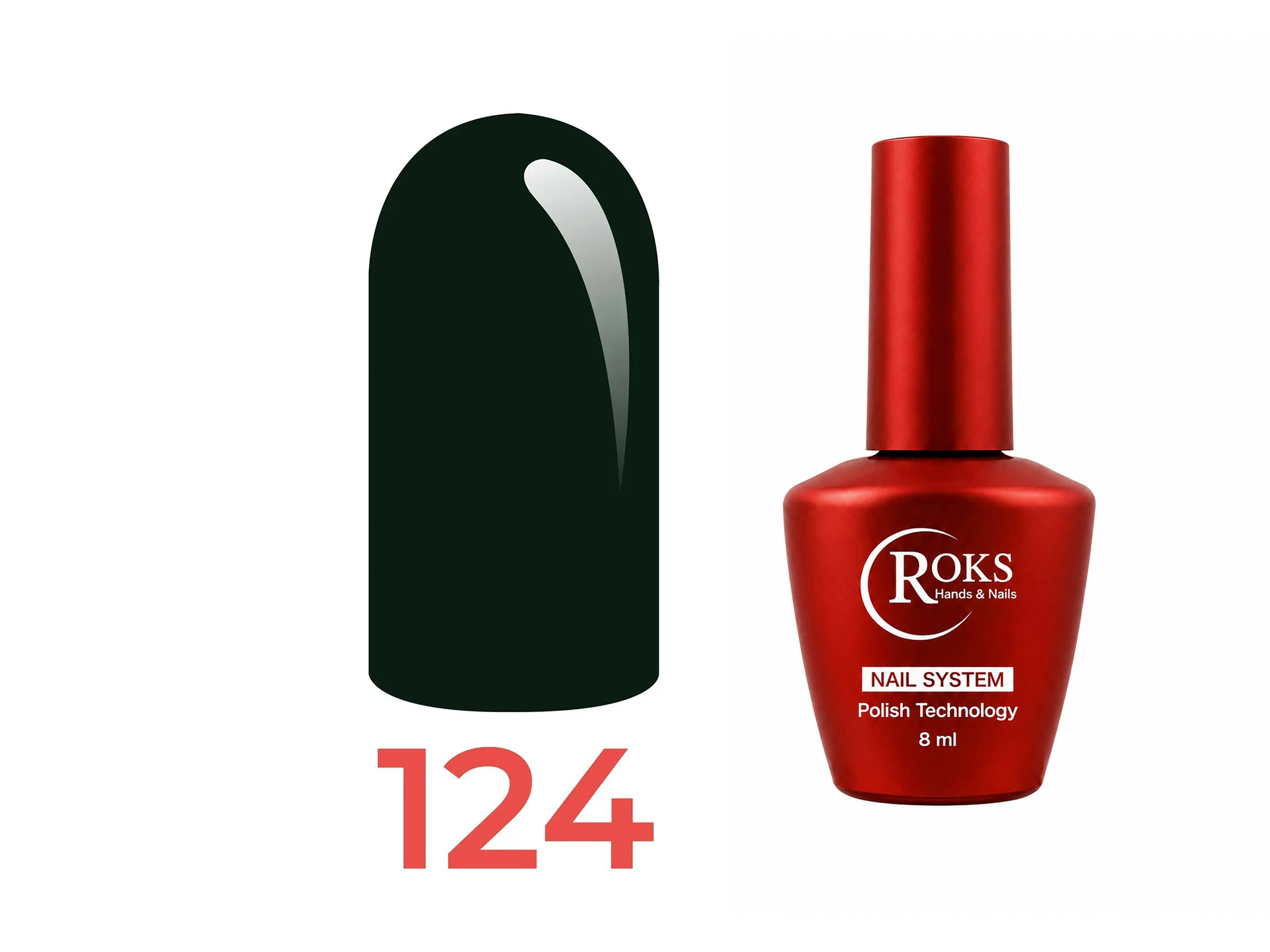 Roks Kalıcı Oje (Gel Polish) 8ml No:124
