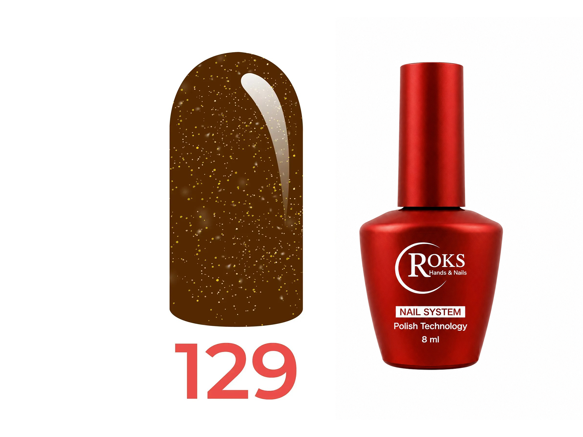 Roks Kalıcı Oje (Gel Polish) 8ml No:129