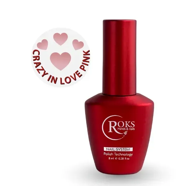 Roks Crazy in Love Top Coat Pink 8ml