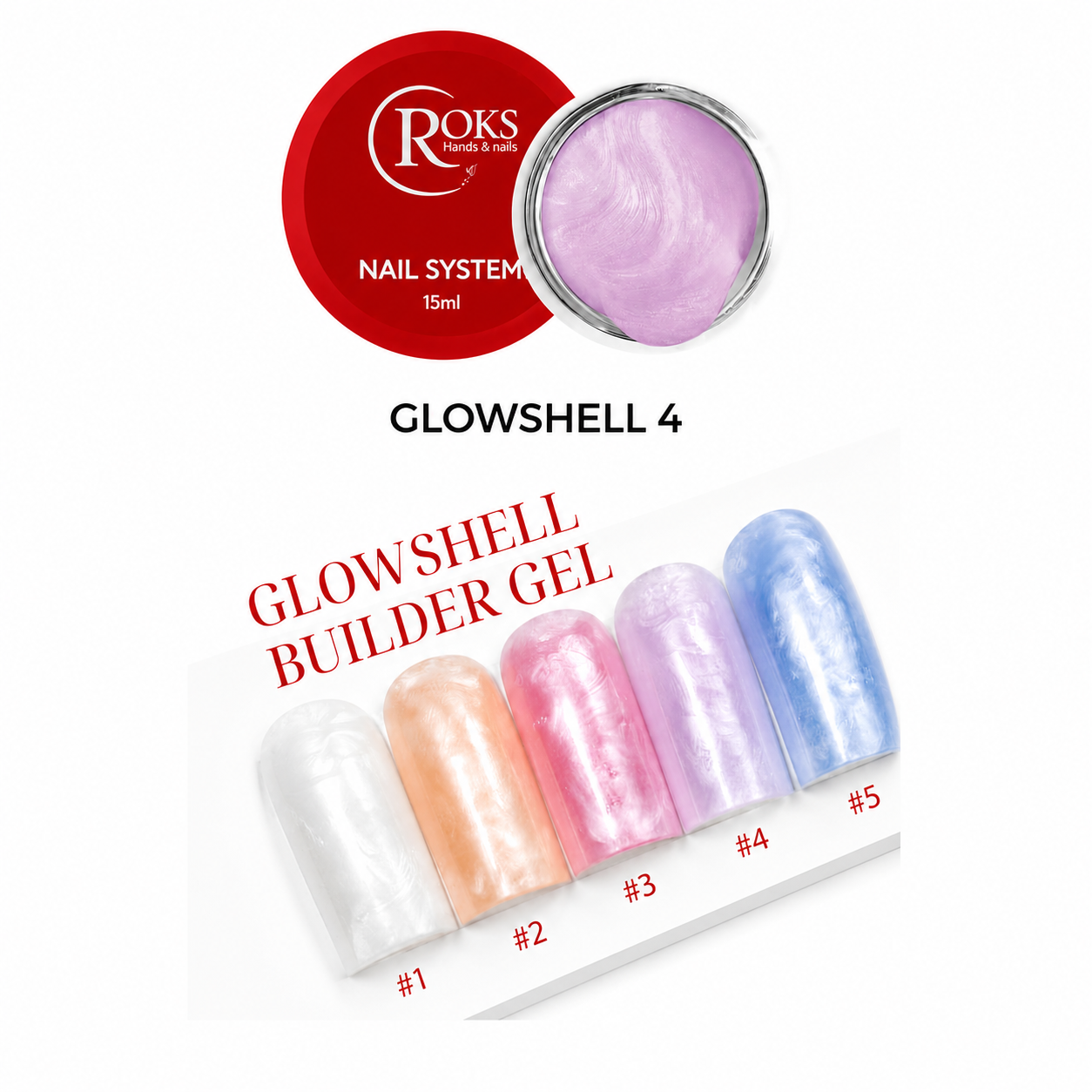 Roks Glowshell Builder Gel No:04 30ml