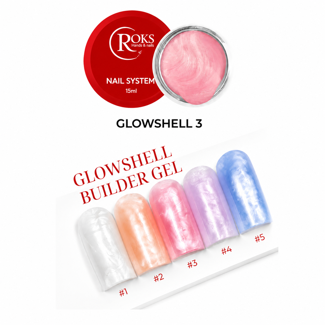 Roks Glowshell Builder Gel No:03 30ml