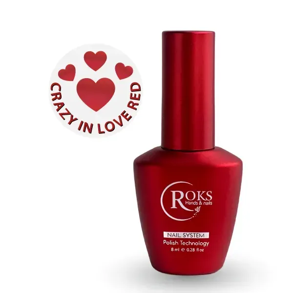 Roks Crazy in Love Top Coat Red 8ml